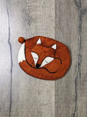 Fox Felt Purse