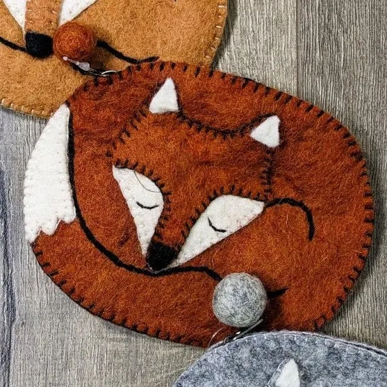 Fox Felt Purse