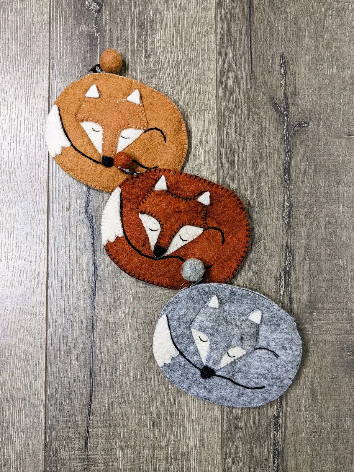 Fox Felt Purse