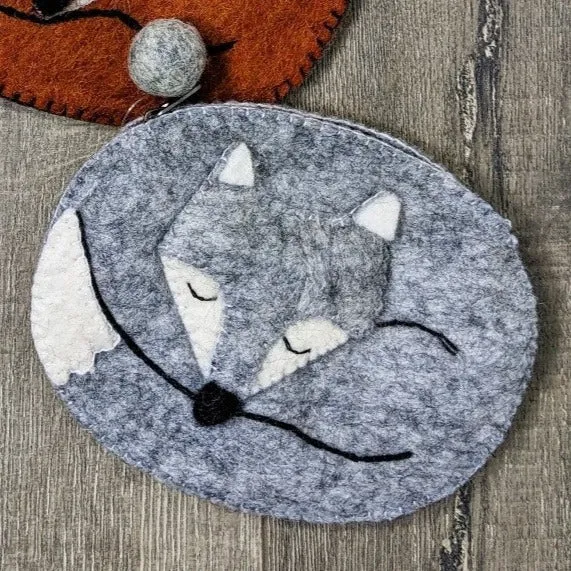 Fox Felt Purse
