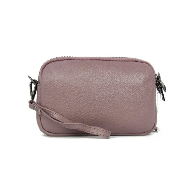 Genuine Leather Square Bag