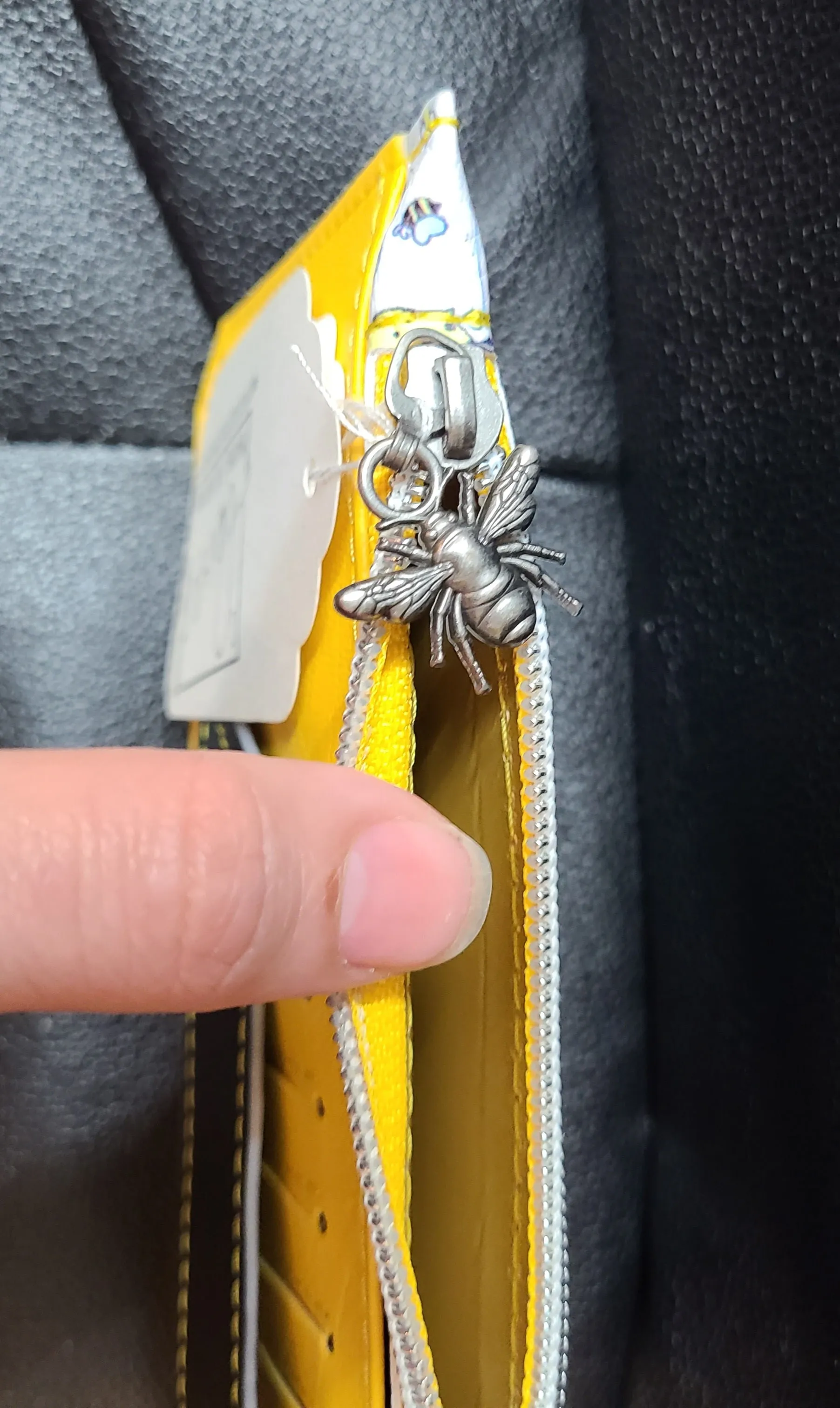 Gnomes, Yellow, and Black Vinyl Purse Pal Wallet