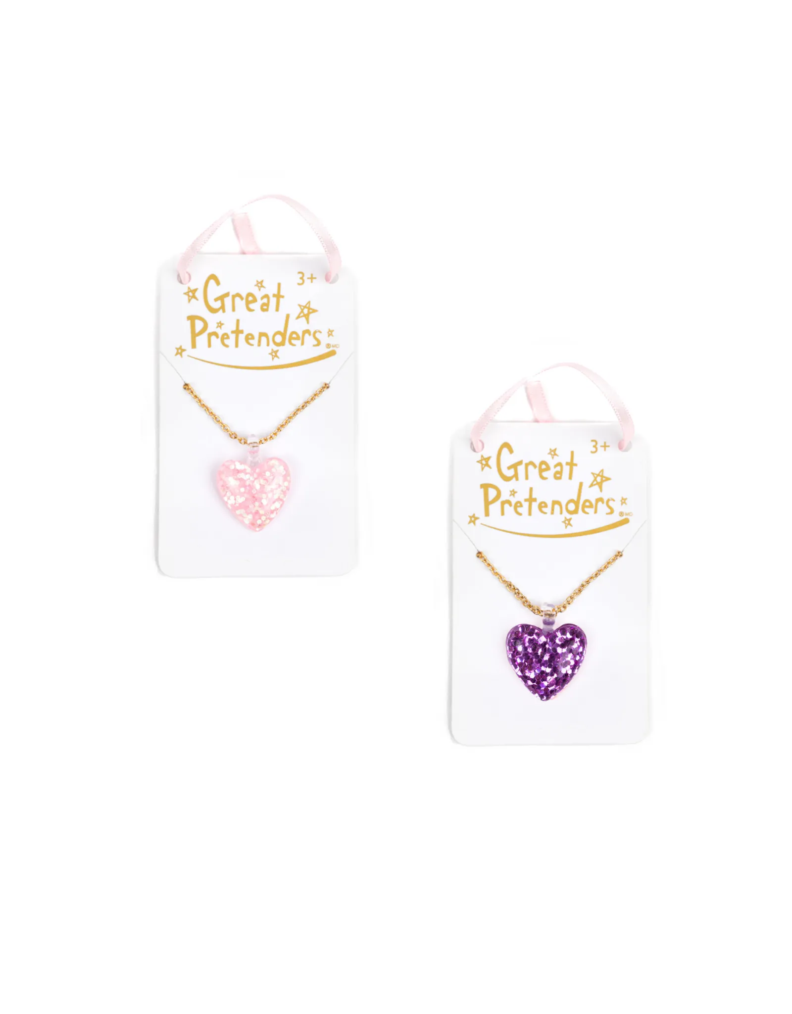 Great Pretenders Glitter Heart Necklace