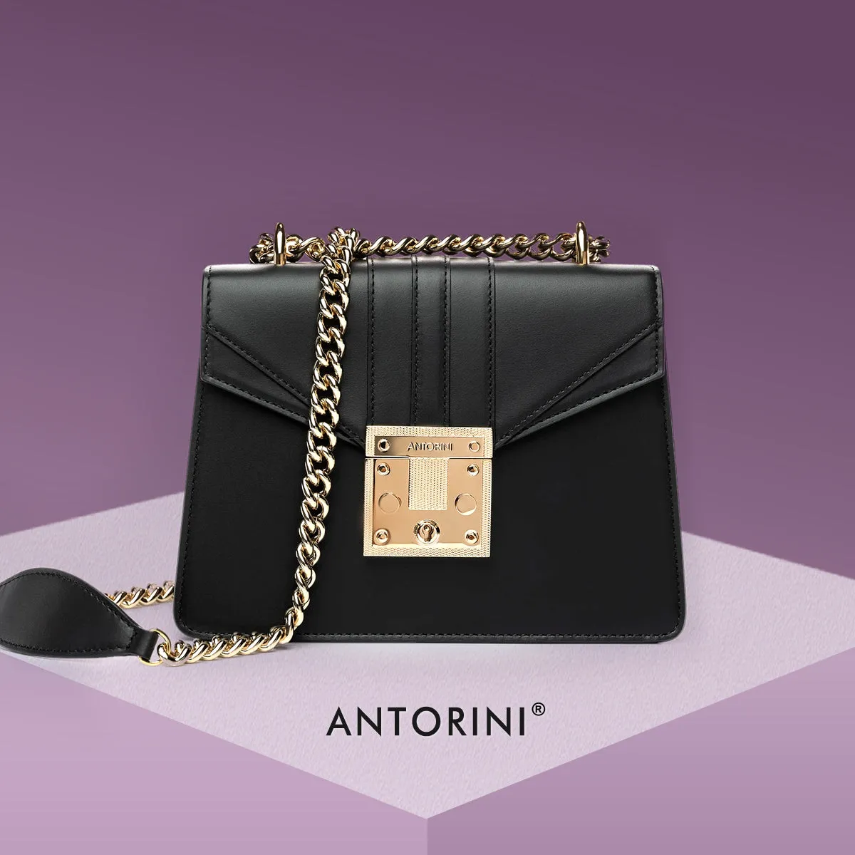 Handbag ANTORINI Chantal, Black