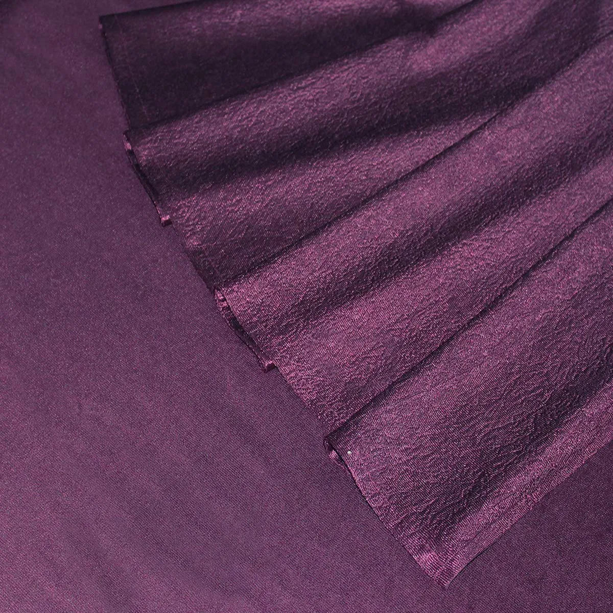 Heart Home Shining 6 Pieces Bloom Collection Jacquard Lavish and Modern Rich Plain Eyelet Ringtop Door Curtain for Bedroom and Hall - 7 Feet, (Purple) HEART472,Standard