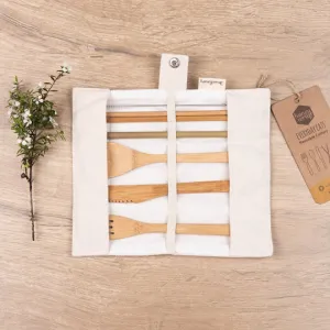 HoneyWrap Reusable Cutlery - Cream