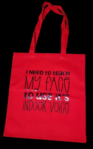 Indoor Voice Tote Bag