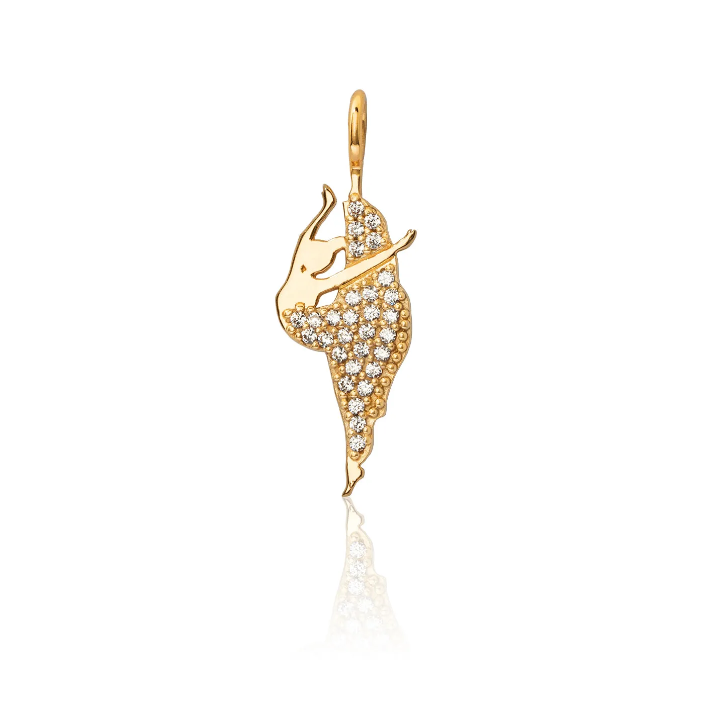 Joyous Dancer Charm - Gold