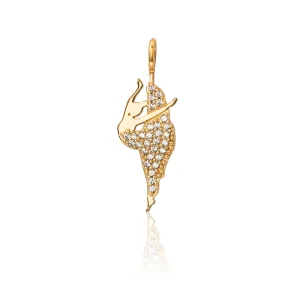 Joyous Dancer Charm - Gold