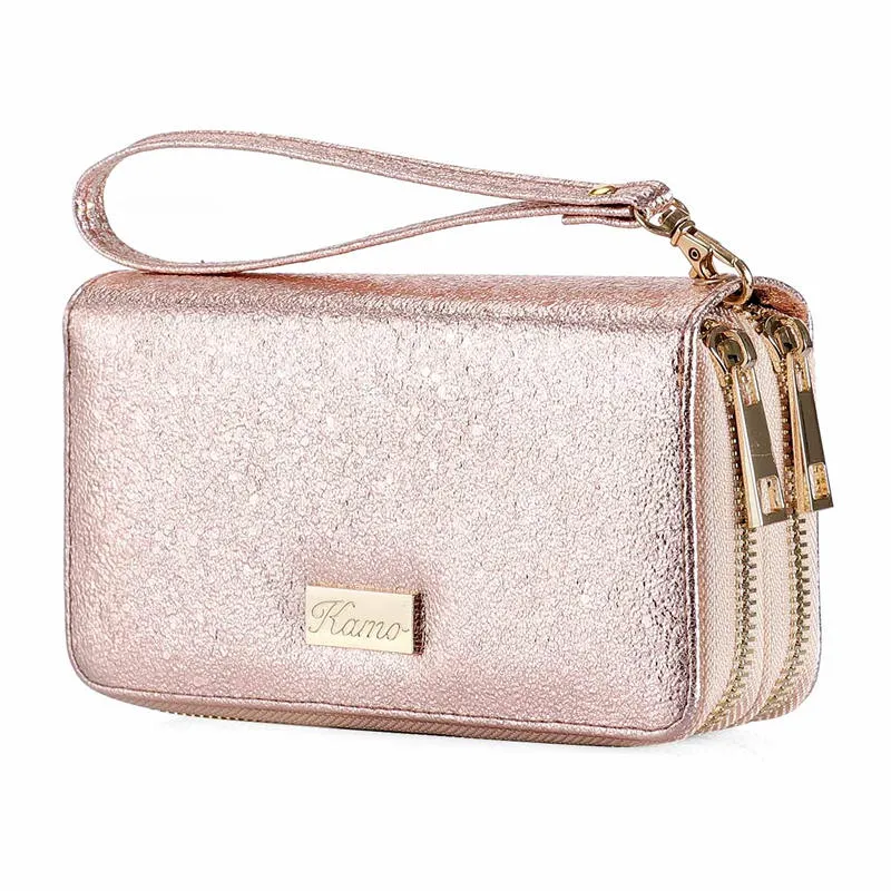 KAMO Wallet for Women | Zip Around Phone Wallet | Wristlet Purse