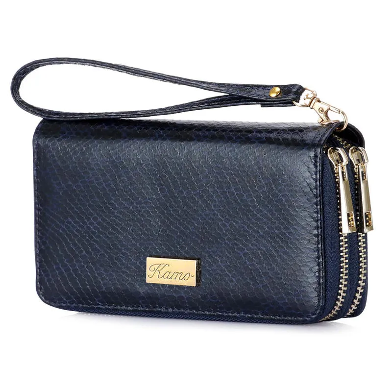 KAMO Wallet for Women | Zip Around Phone Wallet | Wristlet Purse