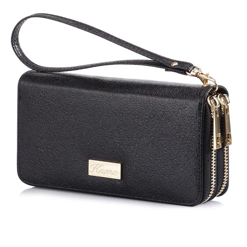 KAMO Wallet for Women | Zip Around Phone Wallet | Wristlet Purse