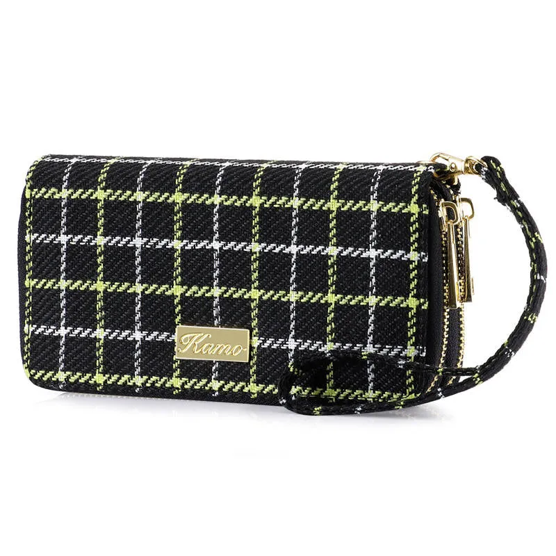 KAMO Wallet for Women | Zip Around Phone Wallet | Wristlet Purse