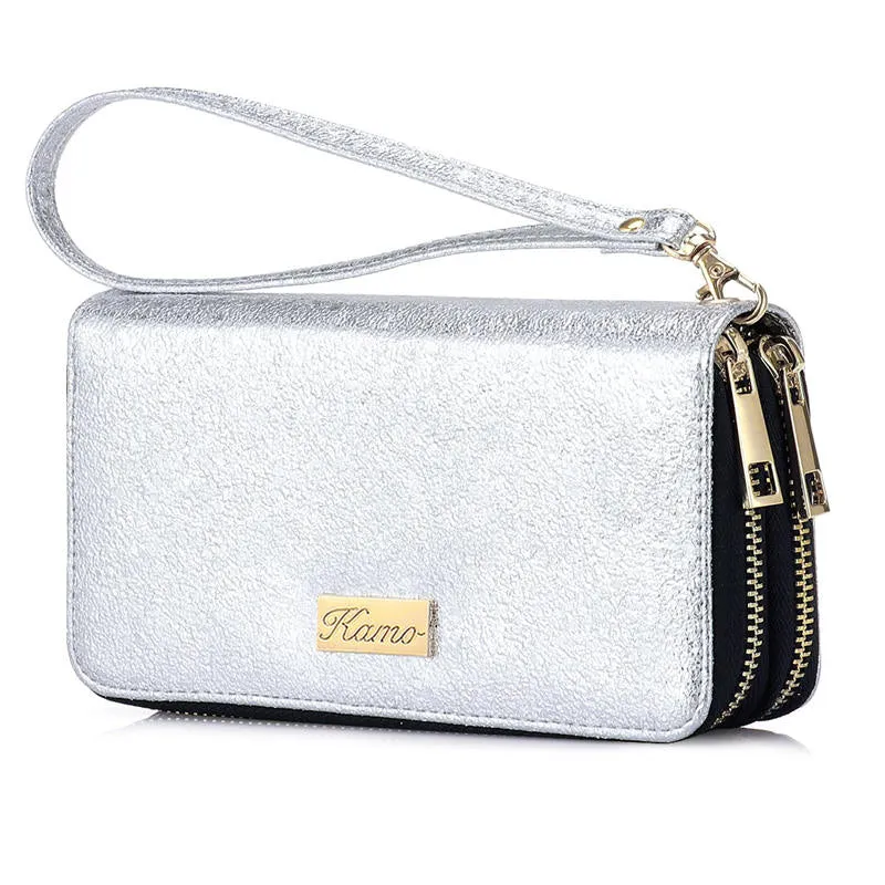 KAMO Wallet for Women | Zip Around Phone Wallet | Wristlet Purse