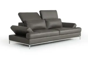 Kody Modern Dark Gray Eco-Leather Sofa