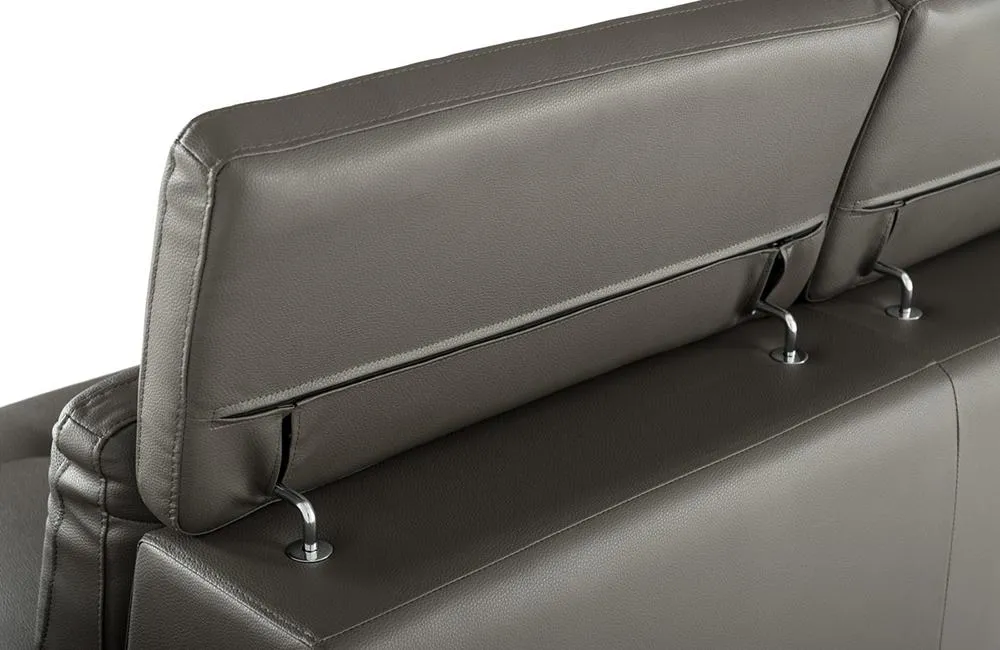 Kody Modern Dark Gray Eco-Leather Sofa