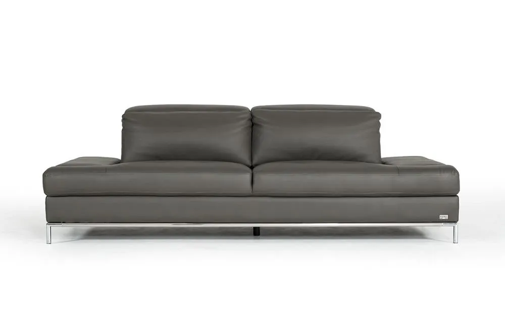 Kody Modern Dark Gray Eco-Leather Sofa