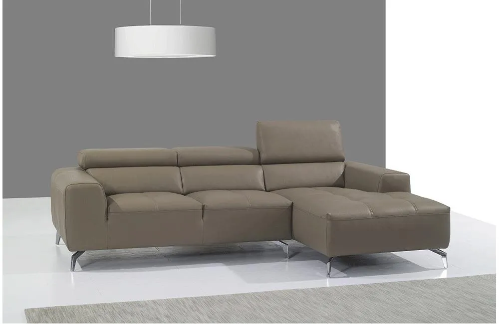 Kolton Premium leather Sectional Sofa Beige