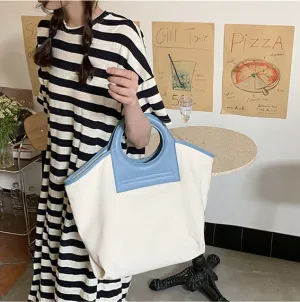 Korean Patchwork Designer women big totes Casual Canvas ladies Handbag large Capacity Mommy Shopper bags female Shoulder Bag