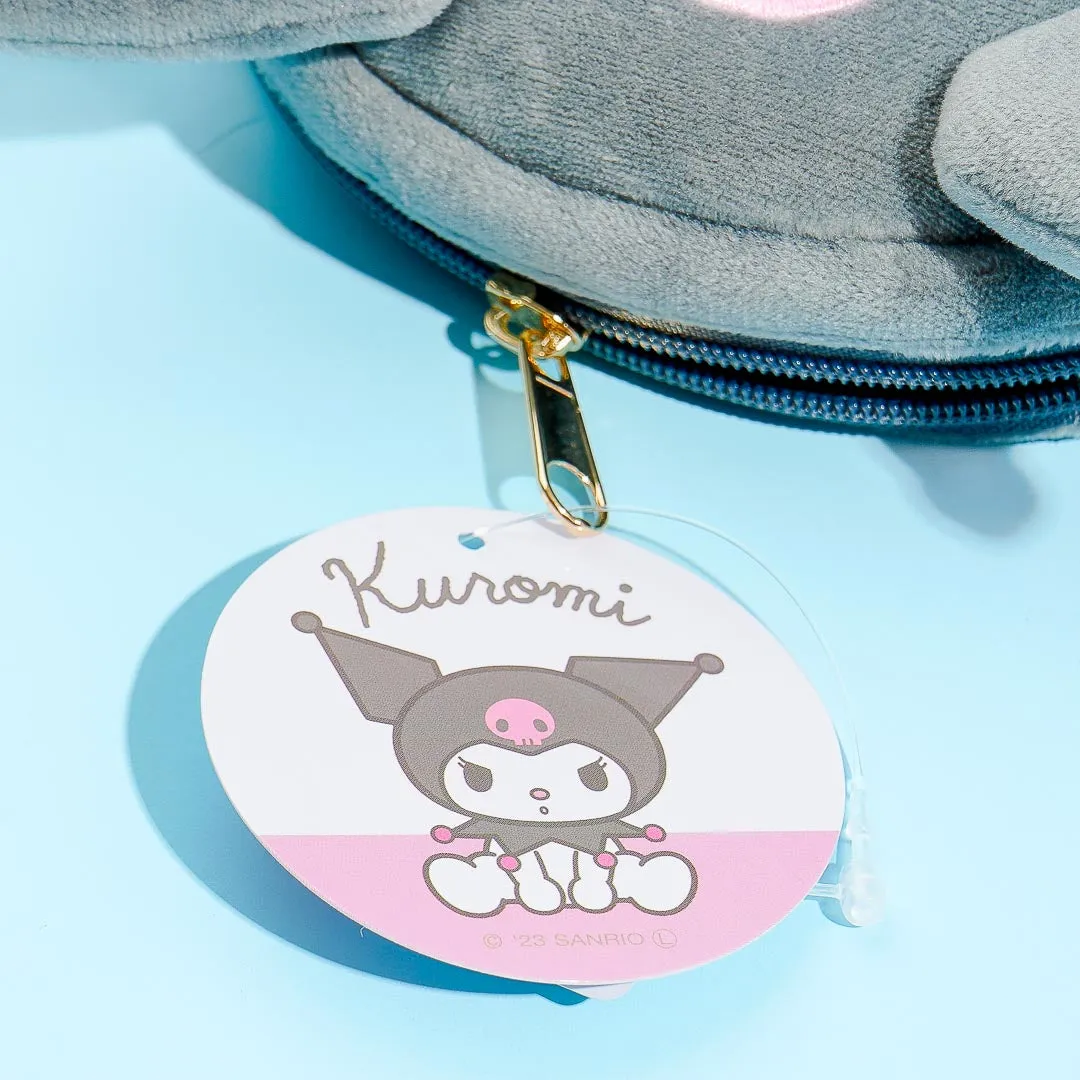 Kuromi Round Fluffy Coin Purse