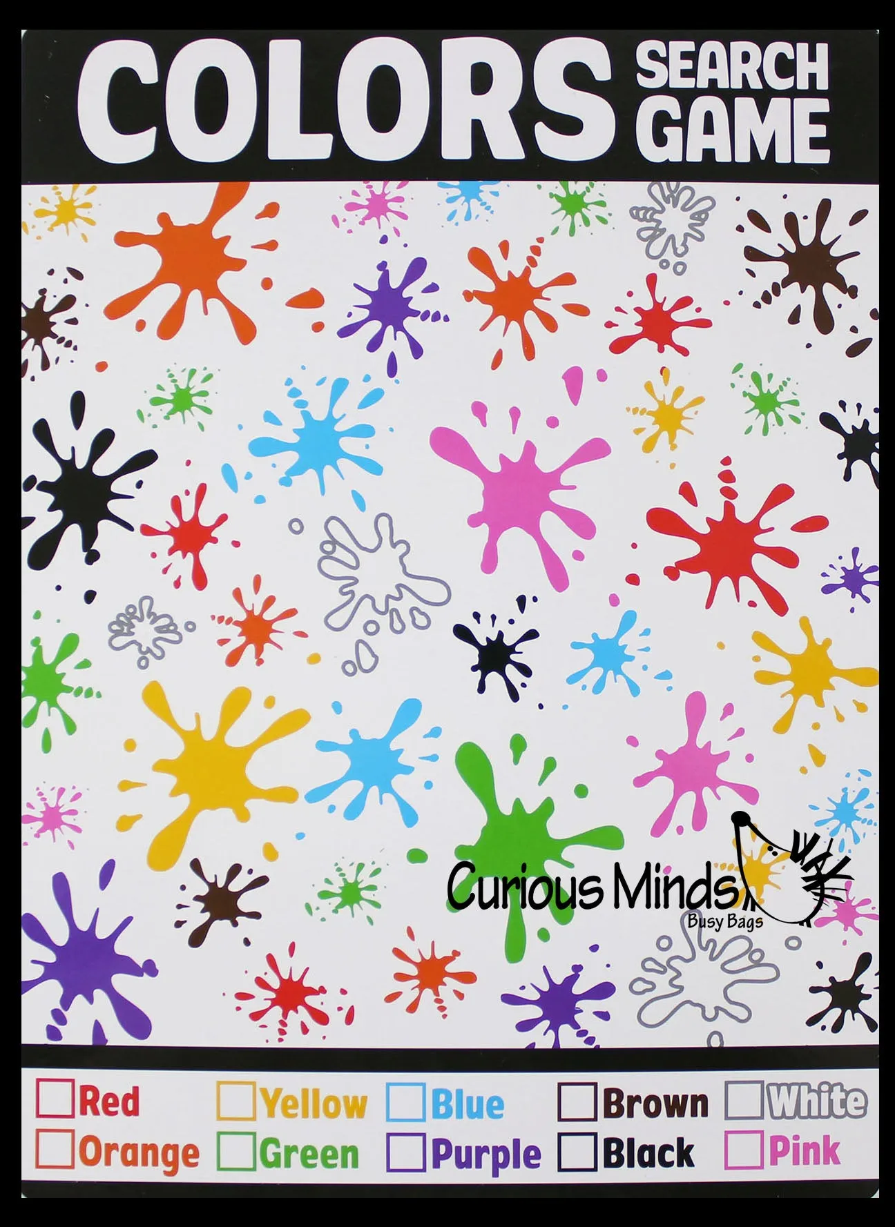 LAST CHANCE - LIMITED STOCK - SALE -Learning Seek and Find Dry Erase & Wipe Off -  Activity Pages - Set of 6 - Uppercase/Lowercase/Numbers 1-20/Colors/Shapes