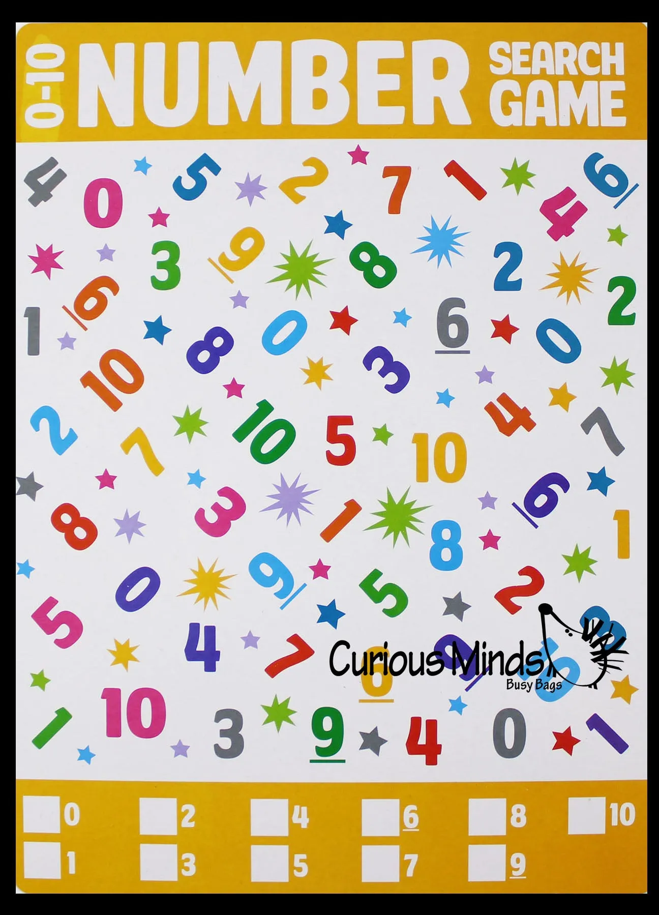 LAST CHANCE - LIMITED STOCK - SALE -Learning Seek and Find Dry Erase & Wipe Off -  Activity Pages - Set of 6 - Uppercase/Lowercase/Numbers 1-20/Colors/Shapes