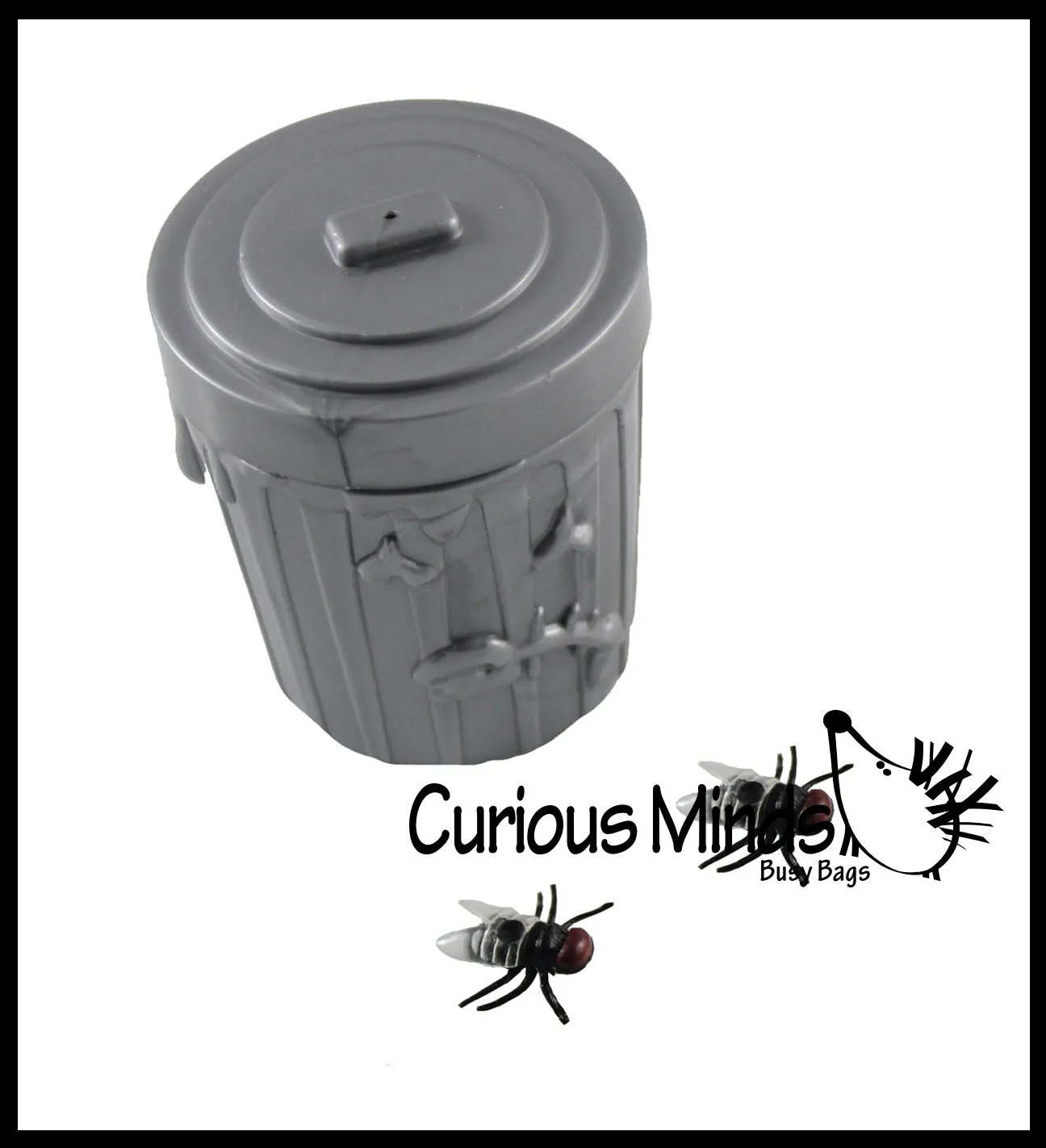 LAST CHANCE - LIMITED STOCK - SALE  - Tweezing Bugs - Fine Motor Activity - Bugs in Trash Can Busy Bag