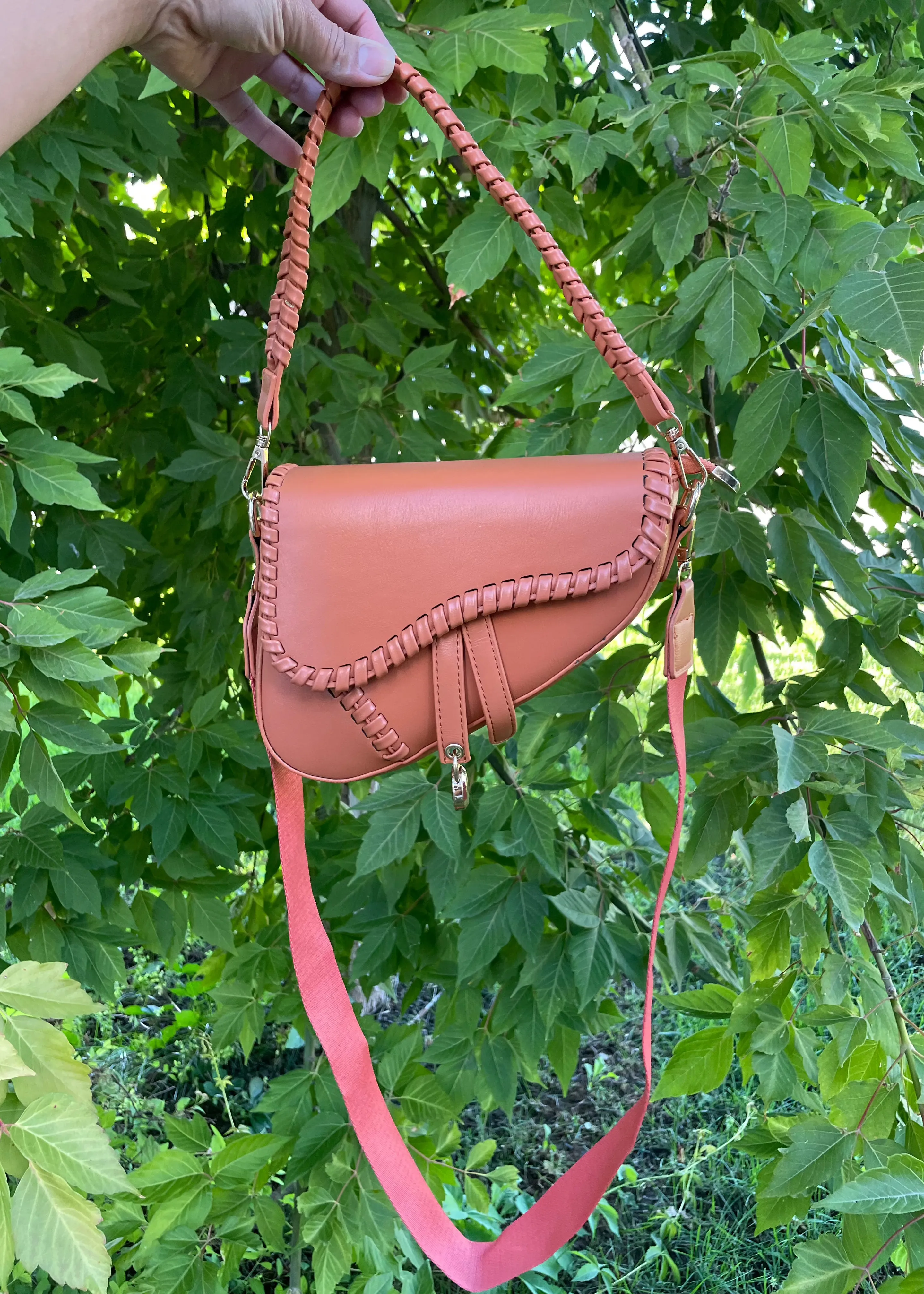 Leora Day Satchel (Vegan) - Tangerine