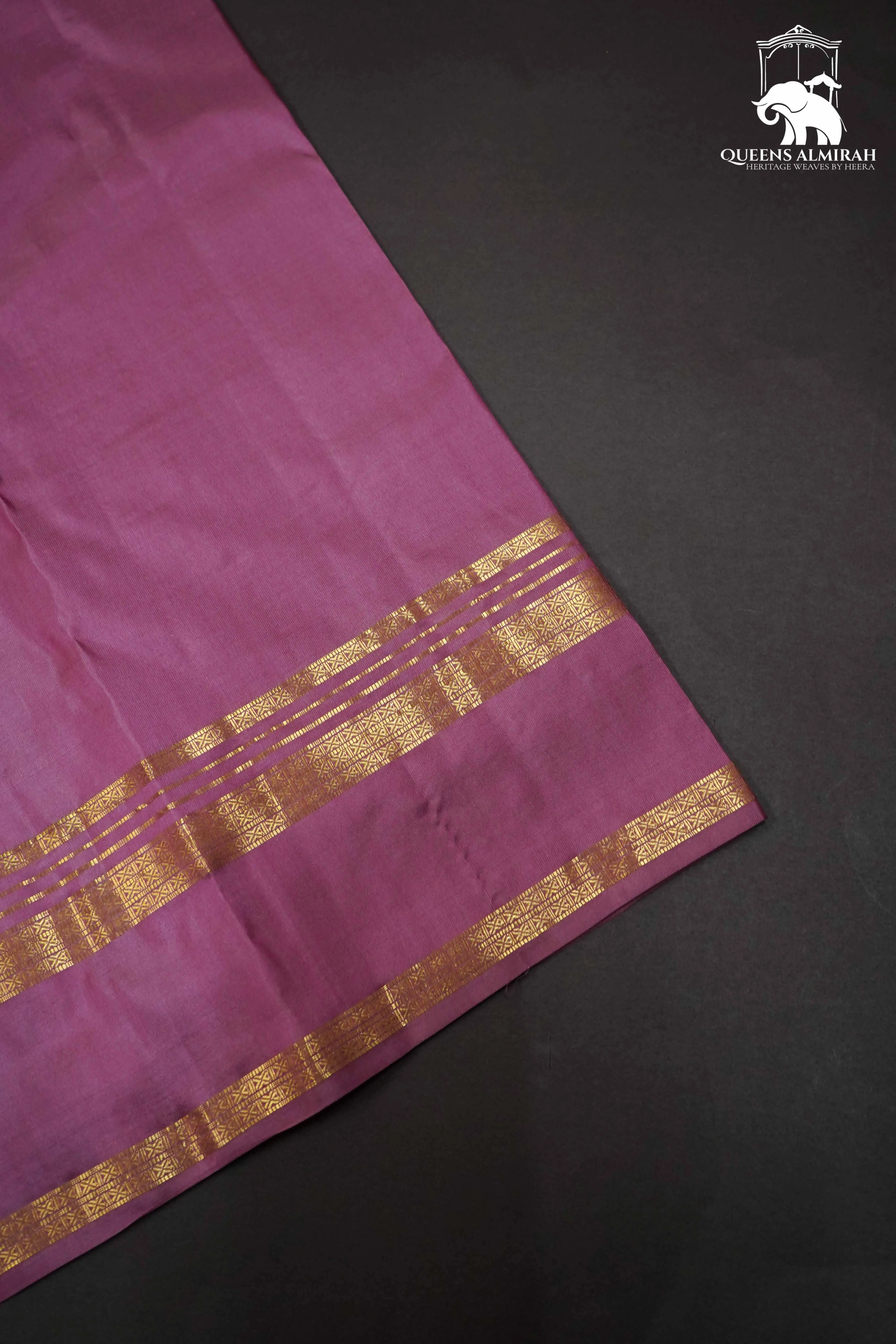 LIGHT PINK WITH WOVEN BORDER KANCHIVARAM SILK SAREE