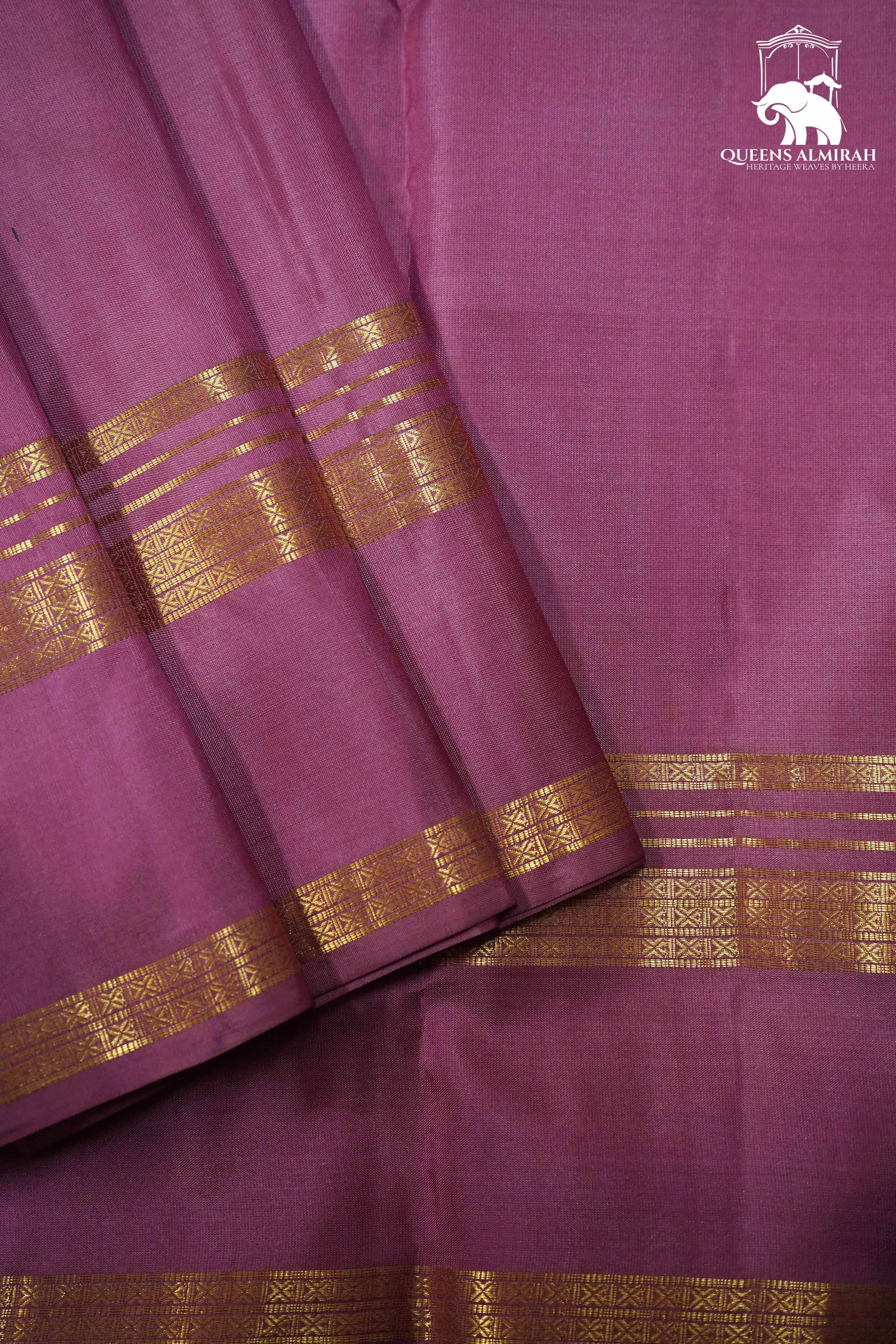 LIGHT PINK WITH WOVEN BORDER KANCHIVARAM SILK SAREE