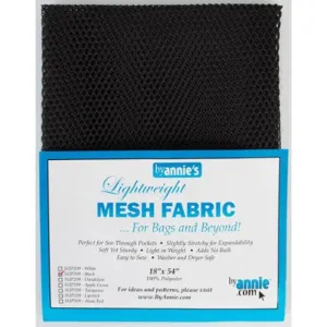 Lightweight Mesh Fabric - Black