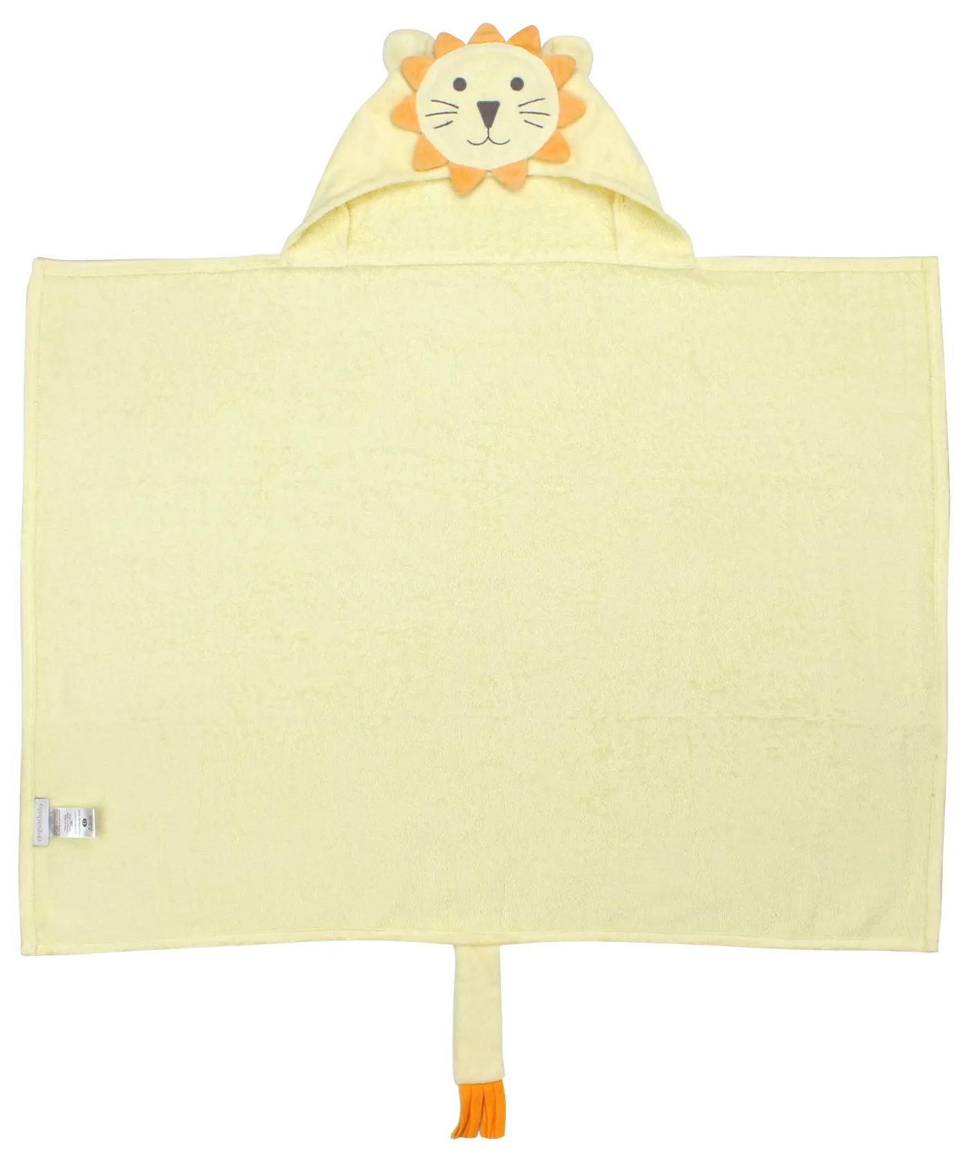 Lion Hooded Baby Bath Wrap