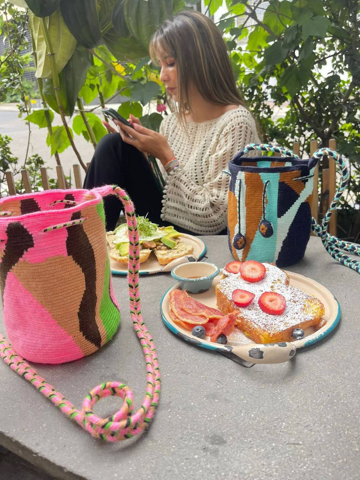 Makki Mini Pouch with Pom Poms - Serenata