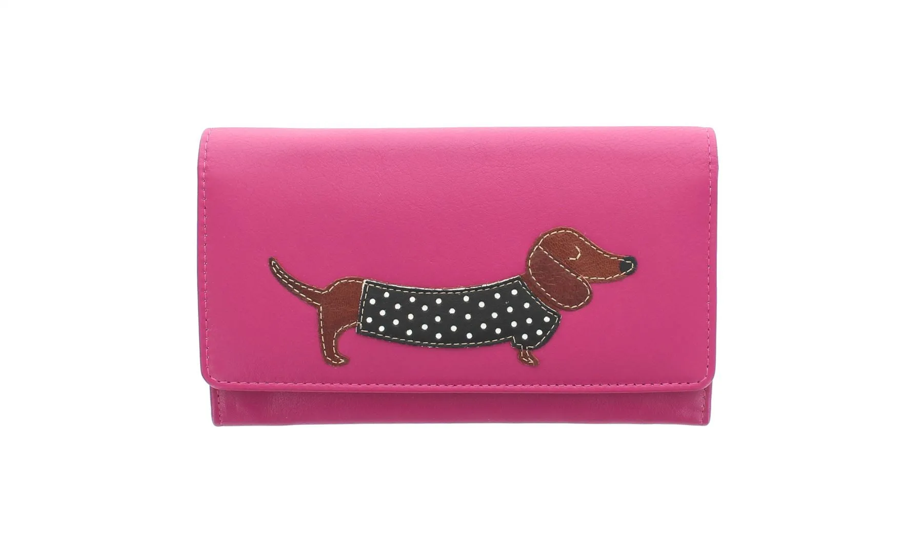 Mala Leather BEST FRIENDS Collection Sausage Dog Leather Purse 3304_65