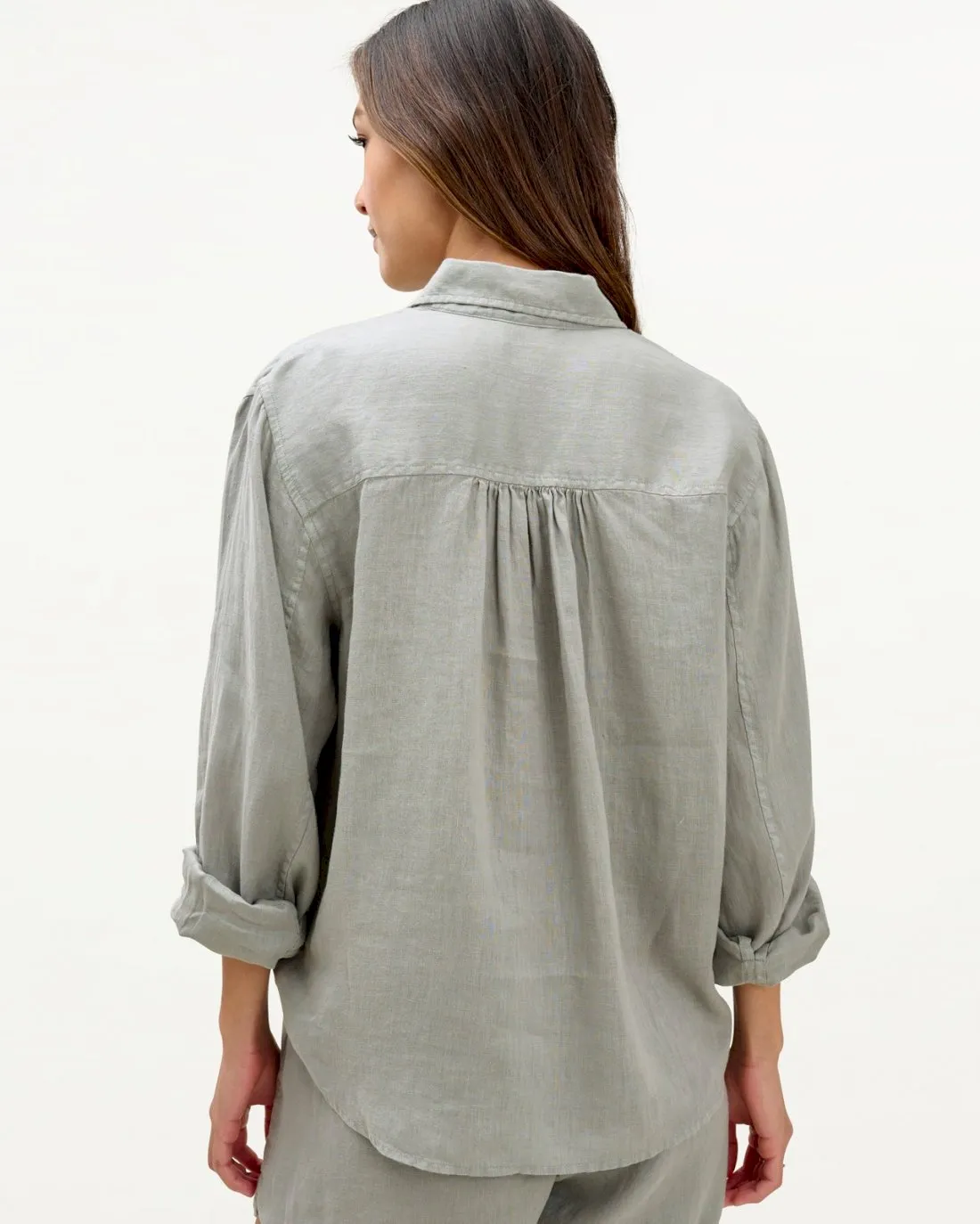 Mary Lawless Lee x Splendid Linen Western Shirt