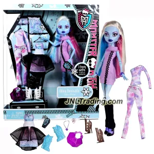 Mattel Year 2011 Monster High I Love Fashion 12 Inch Doll - Abbey Bominable with 3 Sets of Outfit, 3 Pairs of Shoes, Necklace, Phone and Handbag