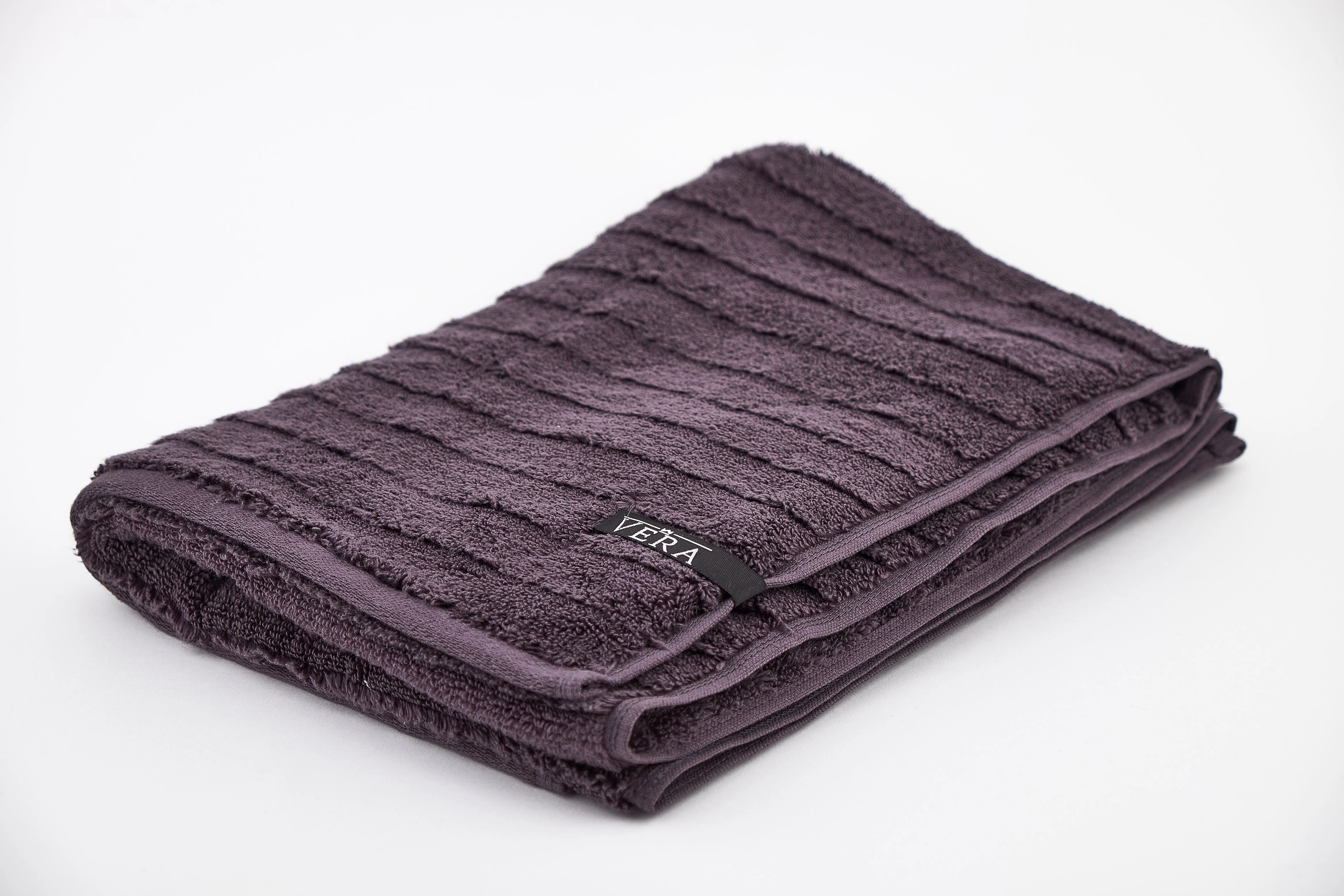 Micro Cotton Set of 2 Waterfall Design Charcoal