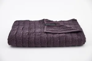 Micro Cotton Set of 2 Waterfall Design Charcoal