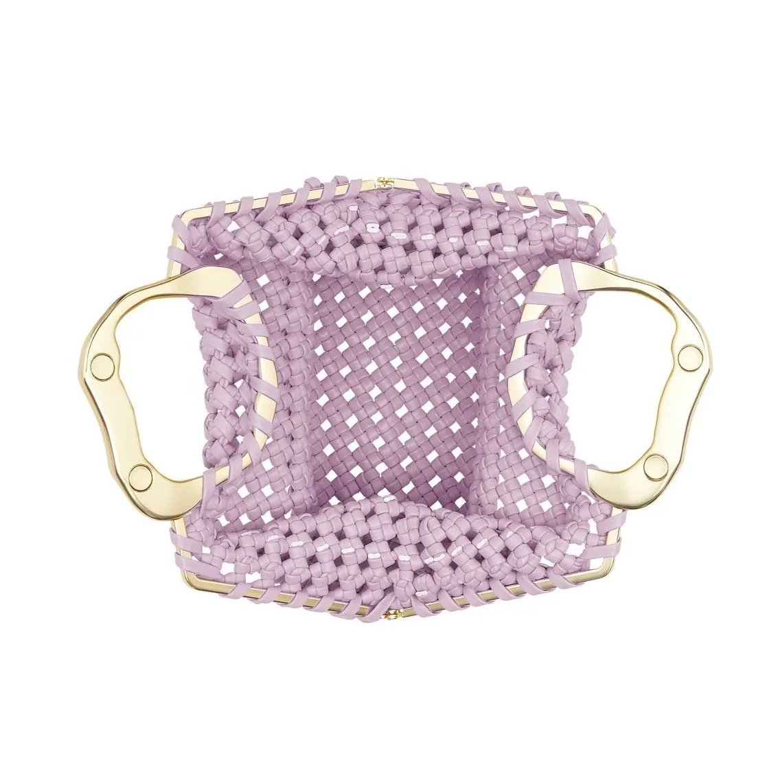 Mini Weave Clutch | Cool Lavender