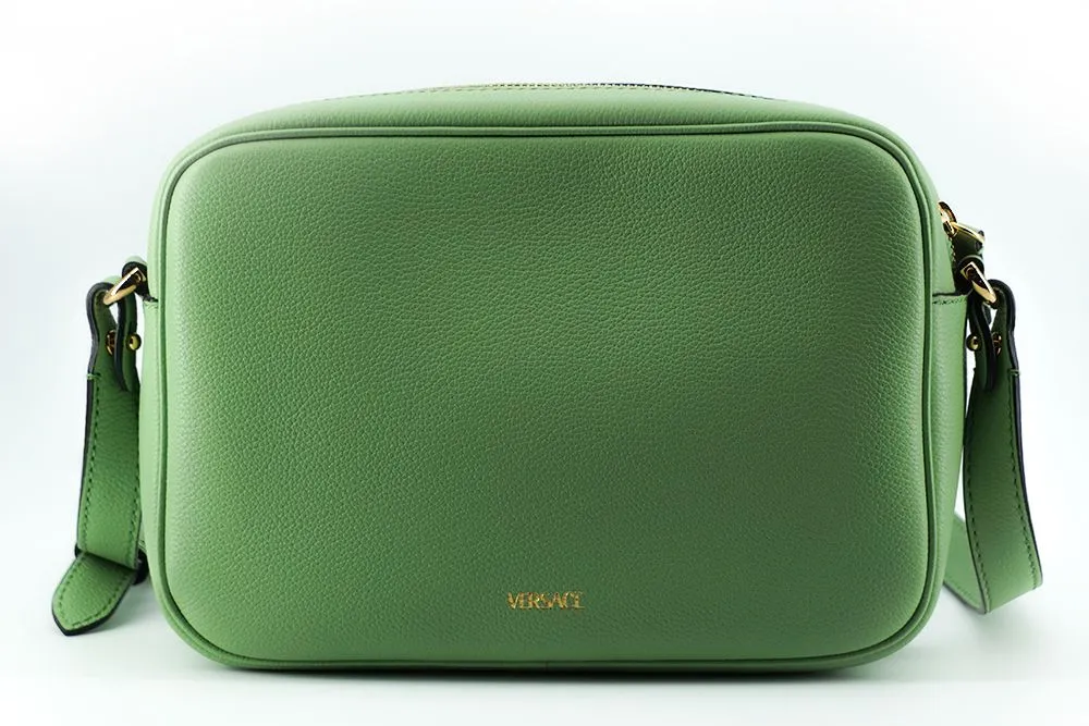 Mint Green Calf Leather Camera Shoulder Bag