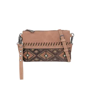 MW Aztec Collection Clutch/Crossbody ~ Brown