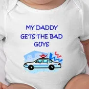 My uncle gets the bad guys baby tee - police uncle - police uncle gifts - police dad - police dad gifts - police mom - police baby shower
