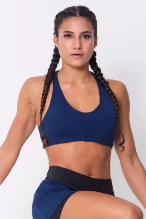 Navy Lightweight Sports Bra