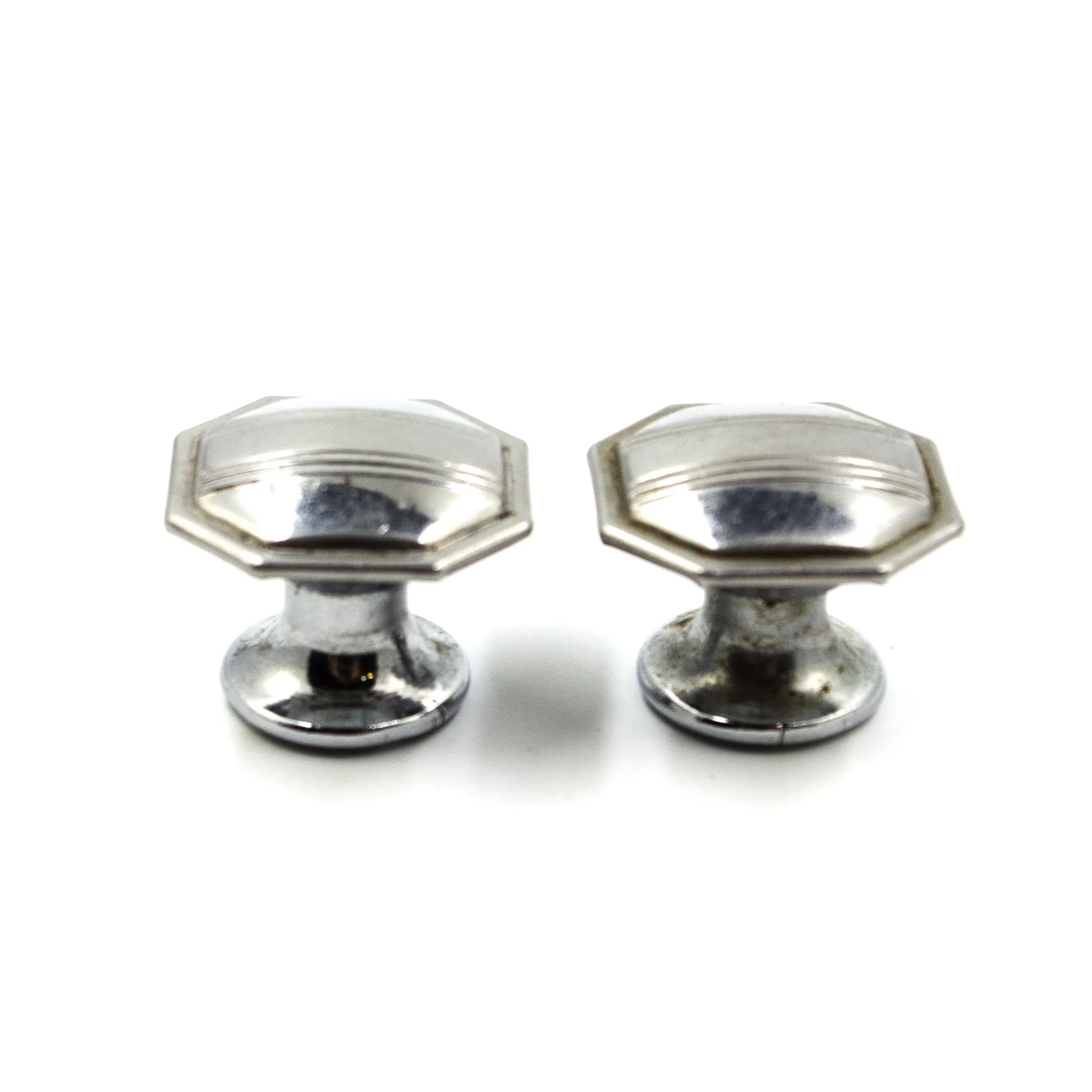 Octagonal Deco Double Stripe Knobs