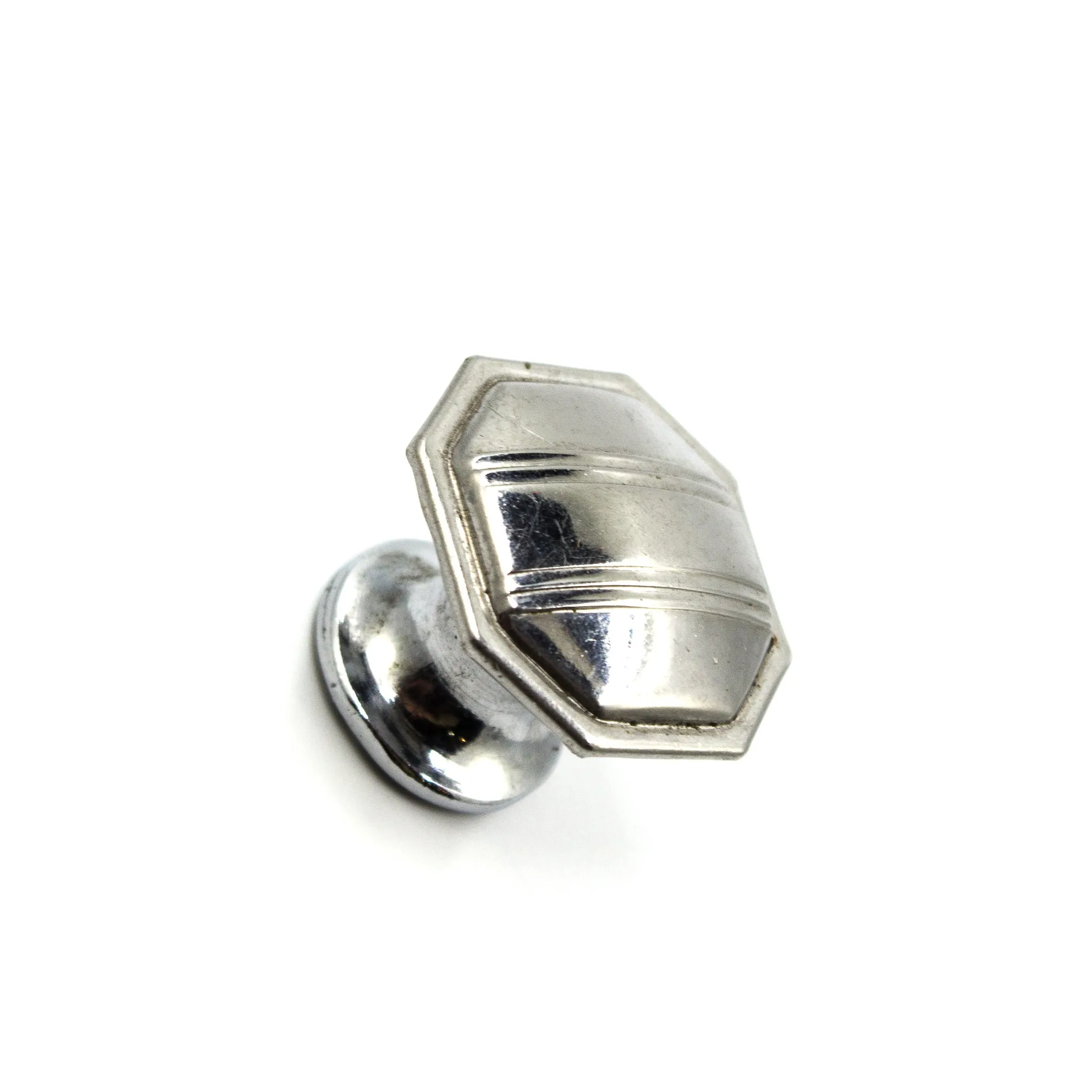 Octagonal Deco Double Stripe Knobs