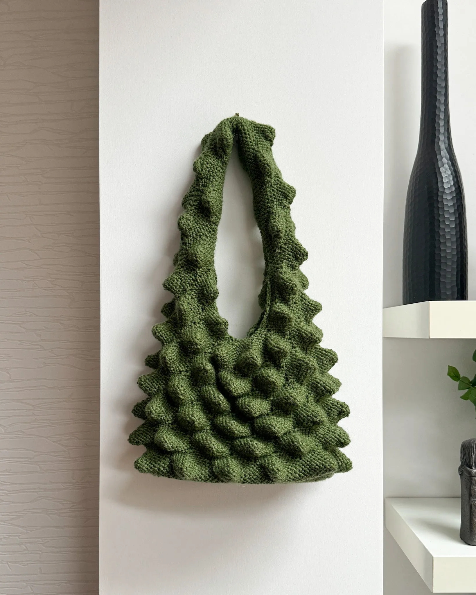 Olive Green Romanesco Bag - Mini