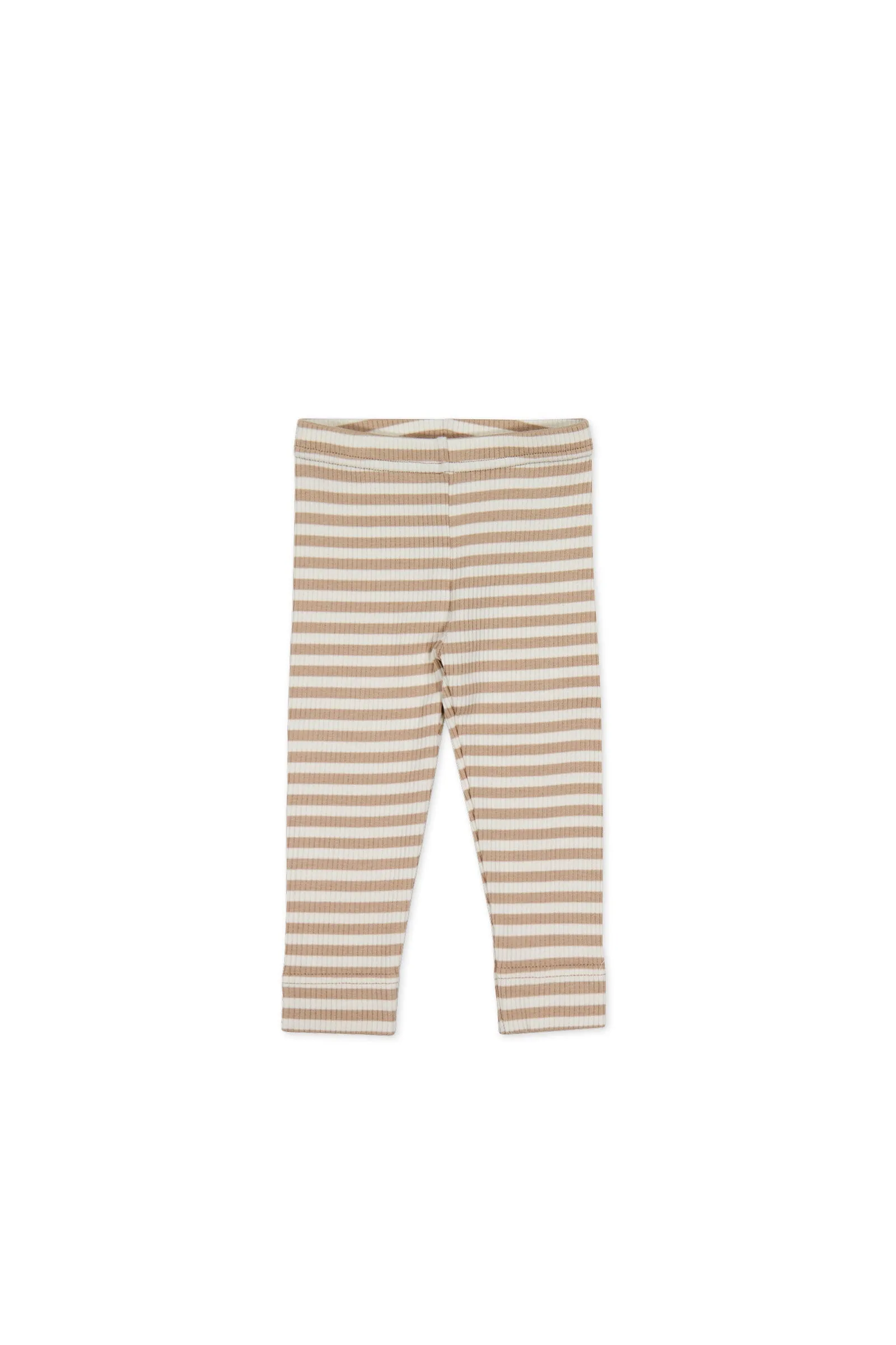 Organic Cotton Modal Everyday Legging - Narrow Stripe Baker/Cloud