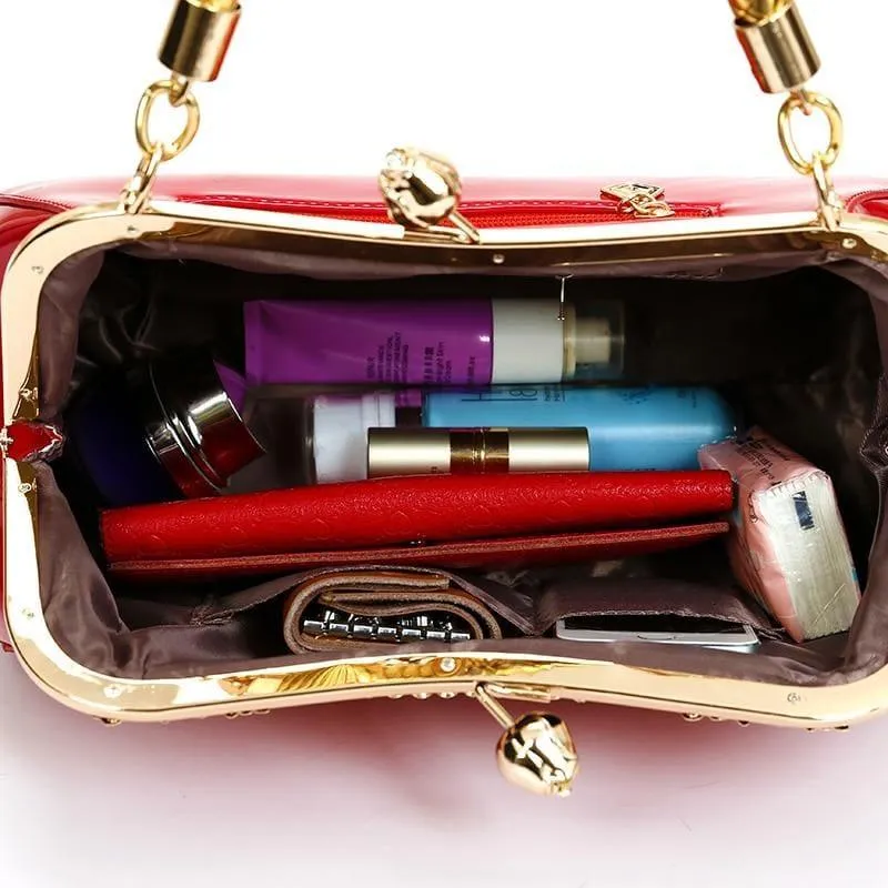 Patent Leather Women Designer Handbag