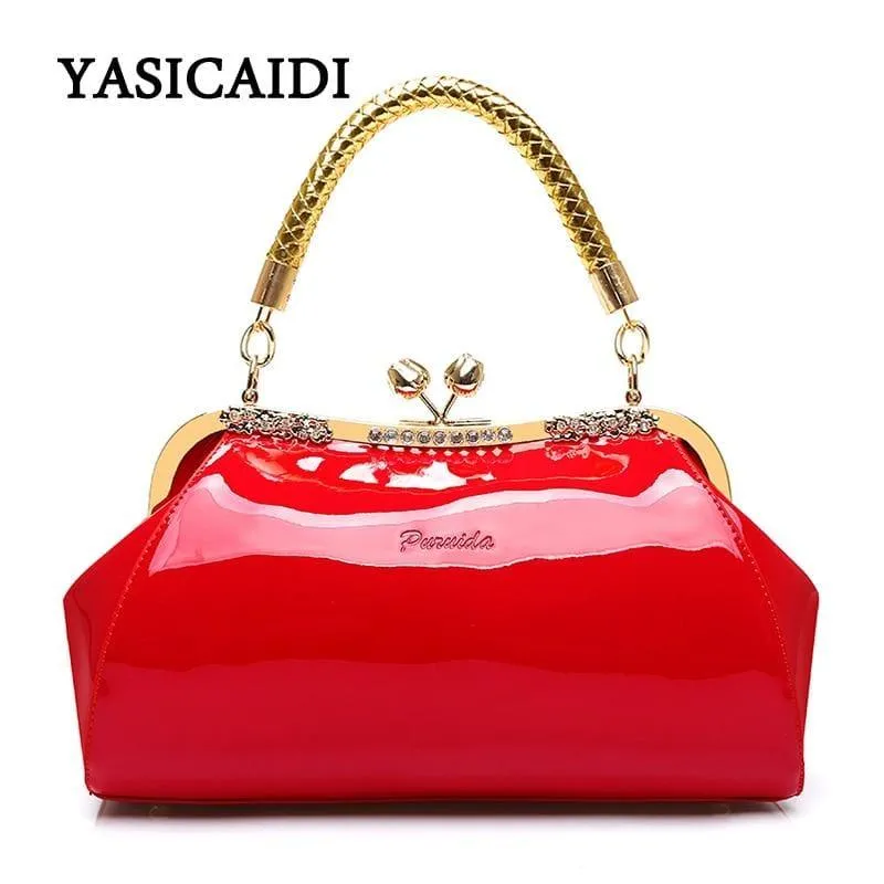 Patent Leather Women Designer Handbag