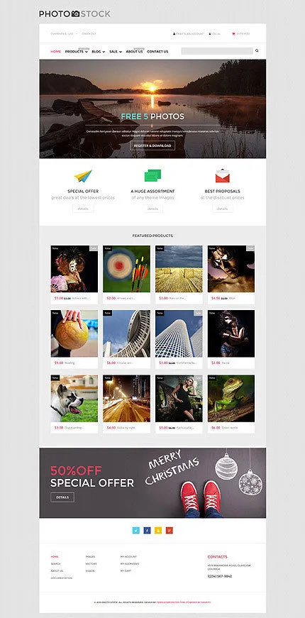 Photography Photo Store Shopify Website Design